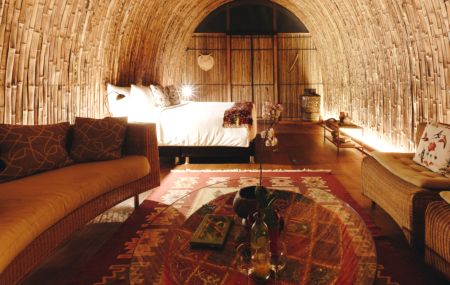 En chambre d'hôtel adaptée